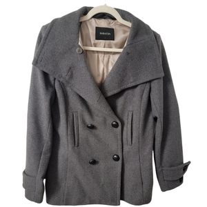 Babaton dark gray pea coat